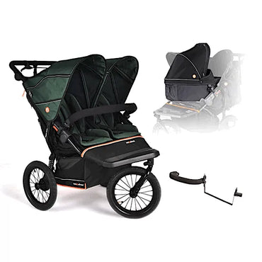 Out n About Nipper Double V6 Plus Pushchair Newborn & Toddler Bundle