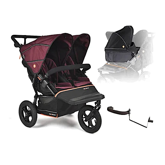 Out n About Nipper Double V6 Pushchair Newborn & Toddler Bundle
