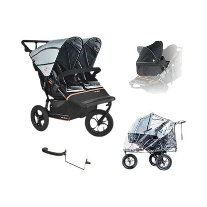 Out n About Nipper Double V6 Pushchair Newborn & Toddler Bundle