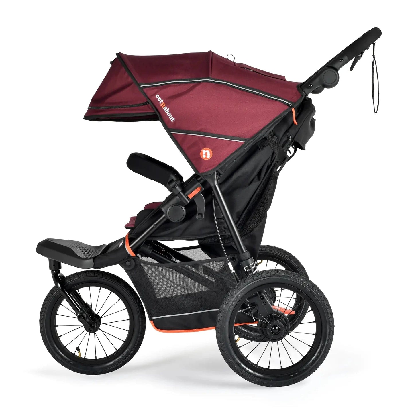 Side of New V6 Plus Running Pushchair