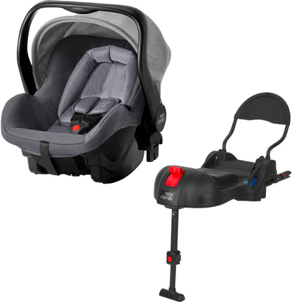 Outlet - Britax Primo Baby Car Seat with Base in Elephant Grey