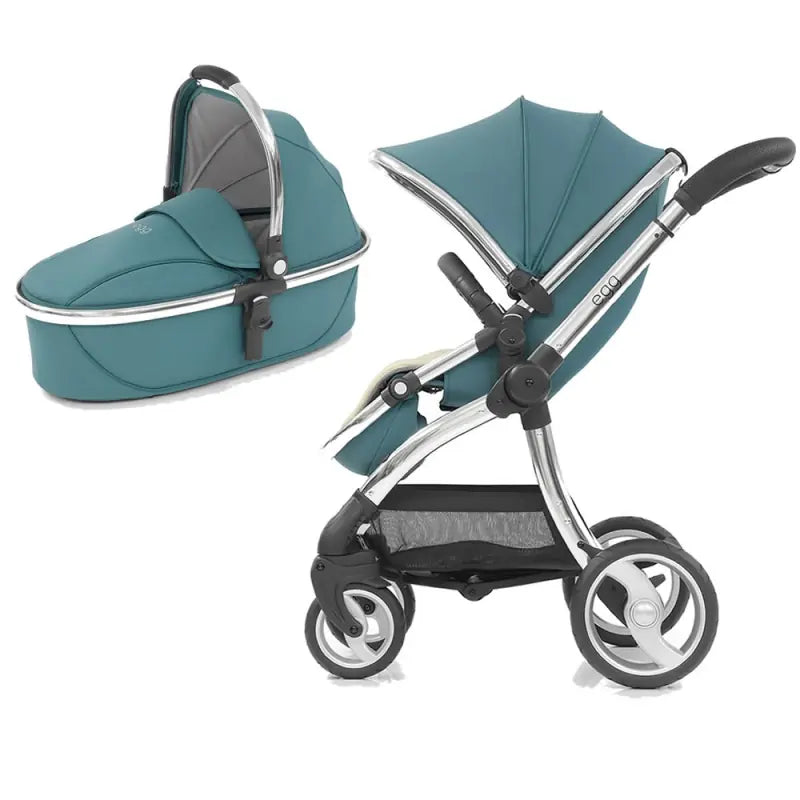 egg Stroller with Carrycot in Cool Mist