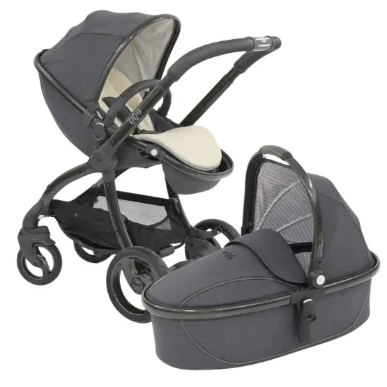 egg Stroller with Carrycot in Quantum grey
