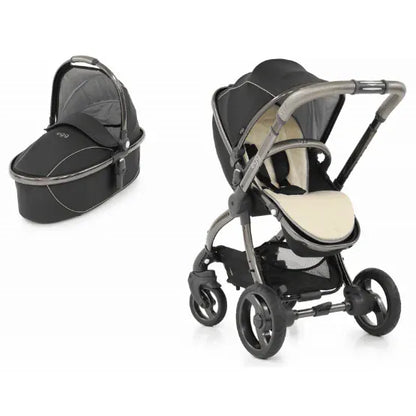 egg Stroller with Carrycot in Shadow Black