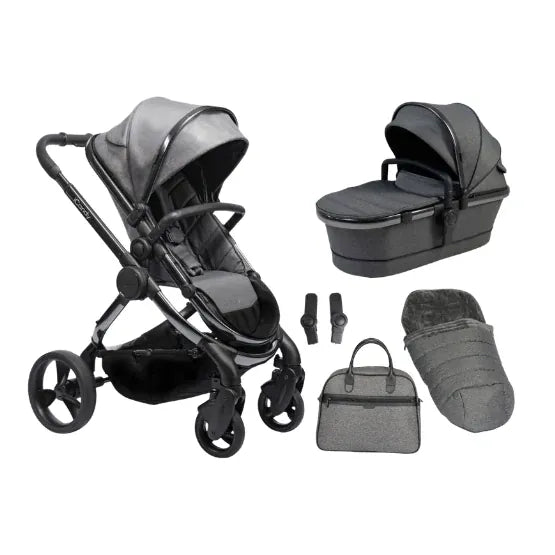 iCandy Peach Pushchair Bundle - Dark Grey Twill