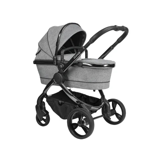 iCandy Peach Pushchair Bundle - Light Grey Check