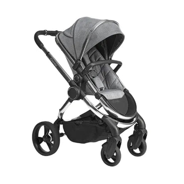 iCandy Peach Pushchair Bundle - Light Grey Check