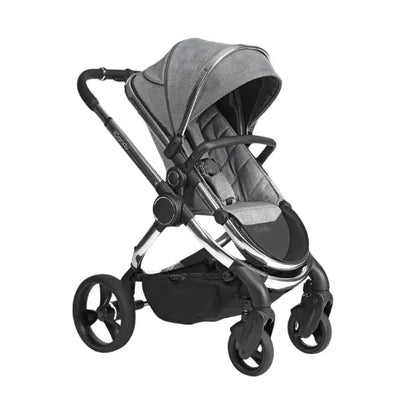 iCandy Peach Pushchair Bundle - Light Grey Check