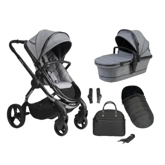 Outlet - iCandy Peach Pushchair Bundle - Light Grey Check