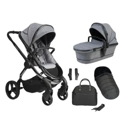Outlet - iCandy Peach Pushchair Bundle - Light Grey Check