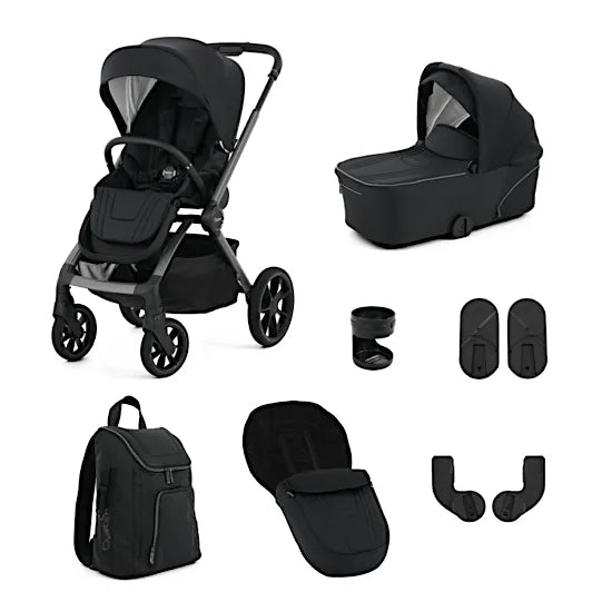 Oyster Vee Stroller & Carrycot Bundle - Liquorice