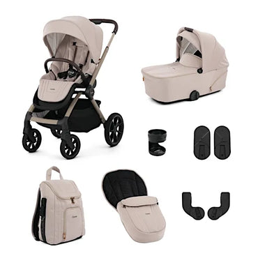 Oyster Vee Stroller & Carrycot Bundle - Vanilla