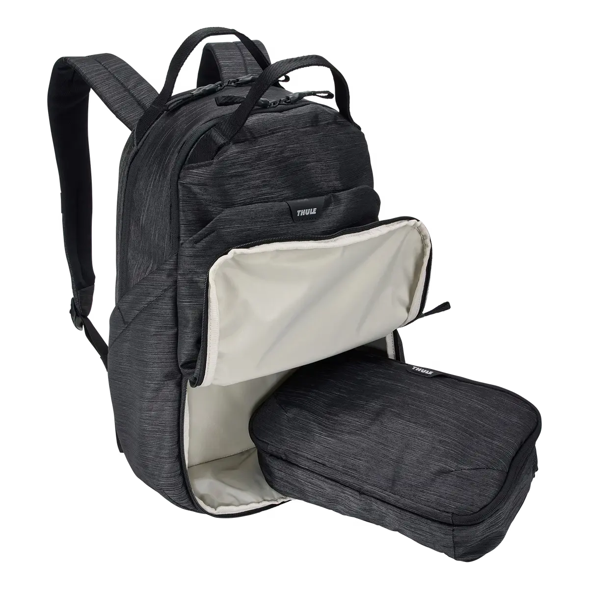 Thule Changing Backpack open showing main compartment and removable pod