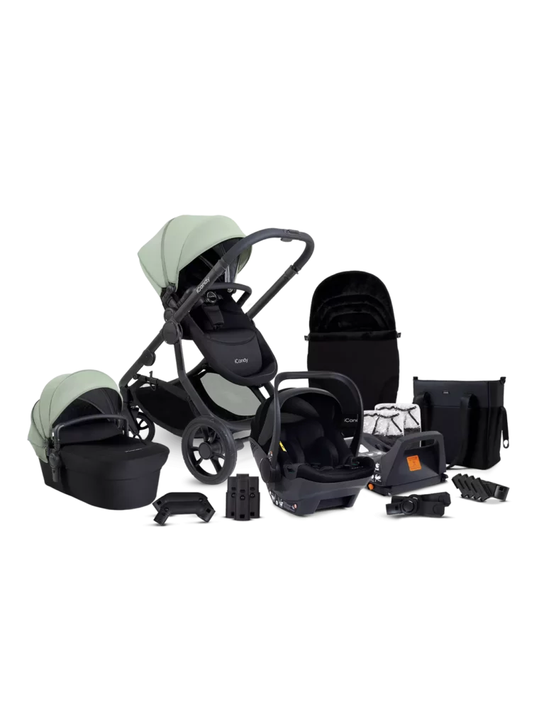 iCandy Orange 4 Travel System with Cocoon and Base Pistachio at Little Peas